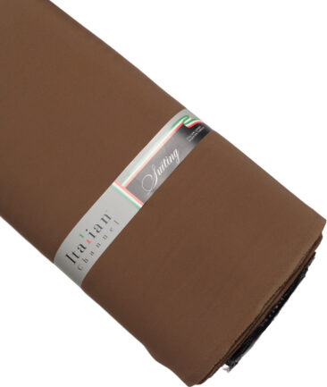 Italian Channel  Solids Terry Rayon Unstitched Flowy Japanese 4 Way Stretchable Lachka Suiting Fabric (Cocoa Brown)