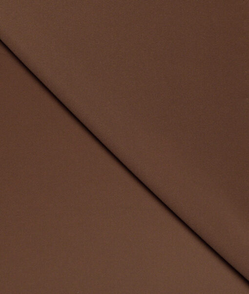 Italian Channel  Solids Terry Rayon Unstitched Flowy Japanese 4 Way Stretchable Lachka Suiting Fabric (Cocoa Brown)
