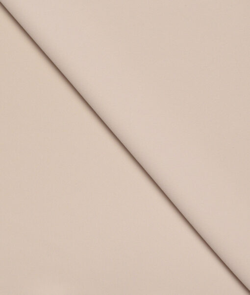 Italian Channel  Solids Terry Rayon Unstitched Flowy Japanese 4 Way Stretchable Lachka Suiting Fabric (Cream)