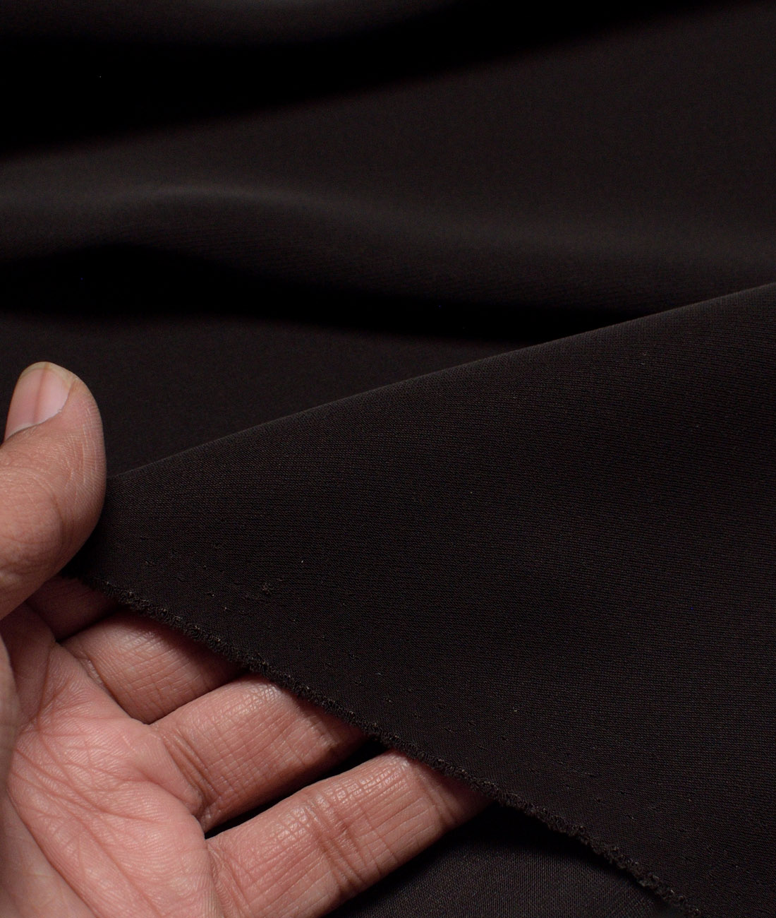 Italian Channel Solids Terry Rayon Unstitched Flowy Japanese 4 Way Stretchable Lachka Suiting Fabric (Dark Chocolate Brown) Italian Channel Solids Terry Rayon Unstitched Flowy Japanese 4 Way Stretchable Lachka Suiting Fabric (Dark Chocolate Brown)