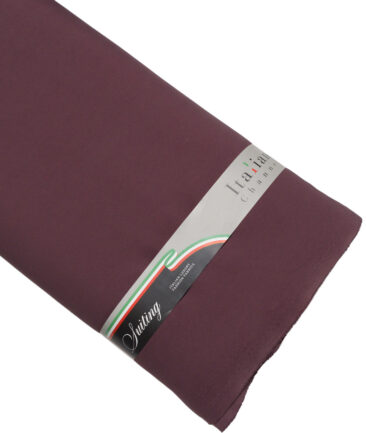 Italian Channel  Solids Terry Rayon Unstitched Flowy Japanese 4 Way Stretchable Lachka Suiting Fabric (Dark Mauve)