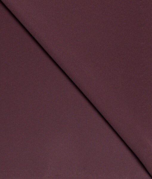 Italian Channel  Solids Terry Rayon Unstitched Flowy Japanese 4 Way Stretchable Lachka Suiting Fabric (Dark Mauve)