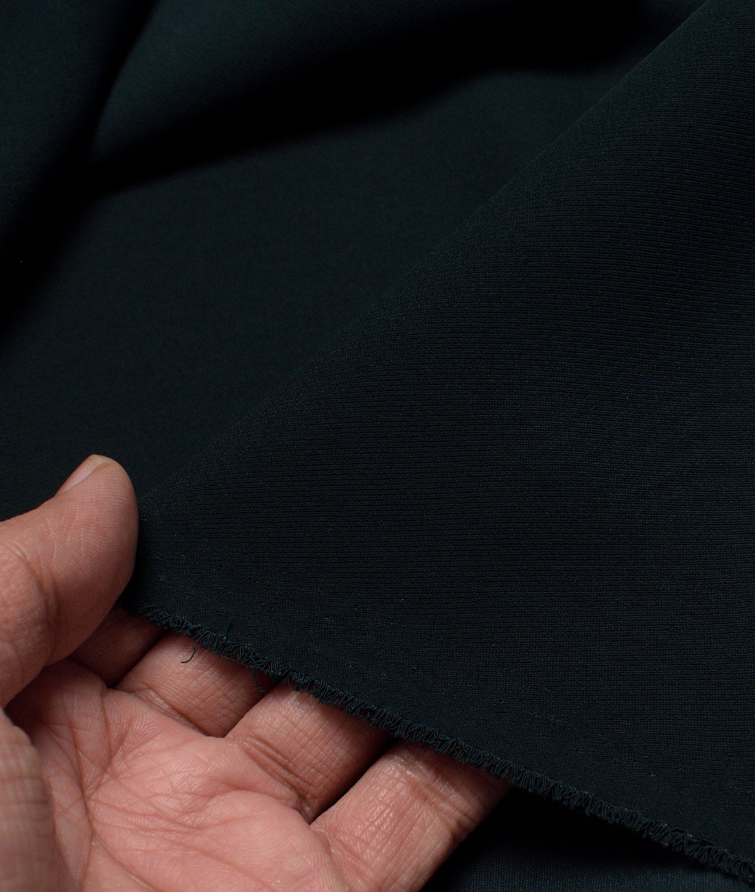 Italian Channel Solids Terry Rayon Unstitched Flowy Japanese 4 Way Stretchable Lachka Suiting Fabric (Dark Pine Green) Italian Channel Solids Terry Rayon Unstitched Flowy Japanese 4 Way Stretchable Lachka Suiting Fabric (Dark Pine Green)