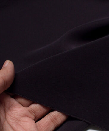 Italian Channel  Solids Terry Rayon Unstitched Flowy Japanese 4 Way Stretchable Lachka Suiting Fabric (Dark Purple)