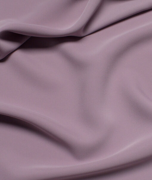 Italian Channel  Solids Terry Rayon Unstitched Flowy Japanese 4 Way Stretchable Lachka Suiting Fabric (Light Mauve)