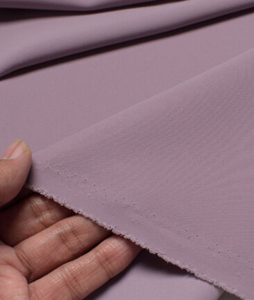 Italian Channel  Solids Terry Rayon Unstitched Flowy Japanese 4 Way Stretchable Lachka Suiting Fabric (Light Mauve)