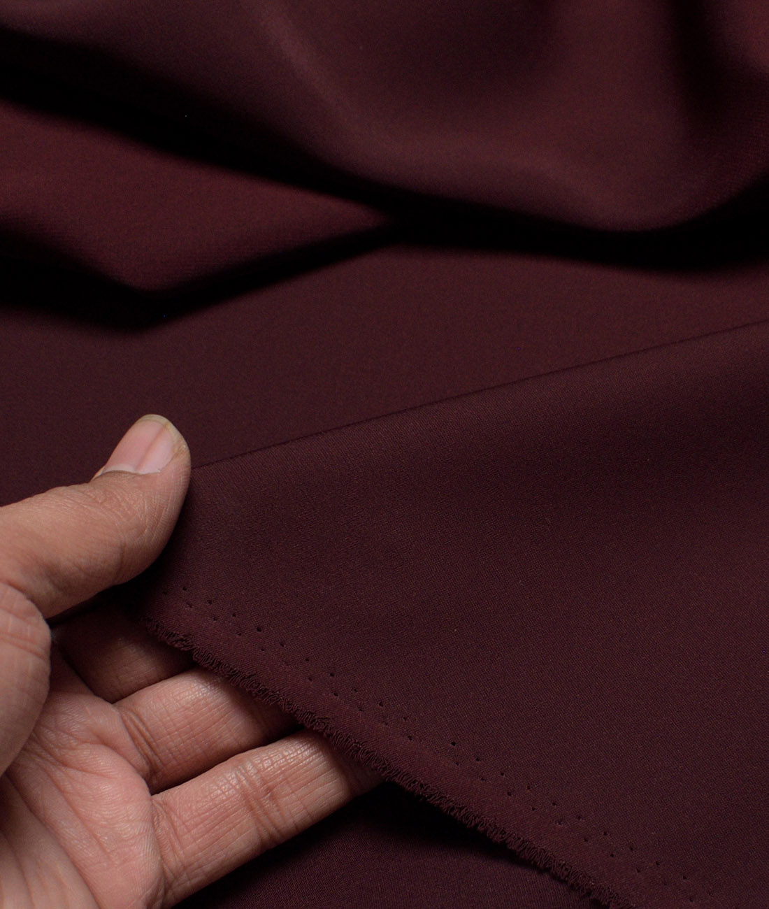 Italian Channel Solids Terry Rayon Unstitched Flowy Japanese 4 Way Stretchable Lachka Suiting Fabric (Dark Wine) Italian Channel Solids Terry Rayon Unstitched Flowy Japanese 4 Way Stretchable Lachka Suiting Fabric (Dark Wine)