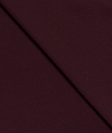 Italian Channel  Solids Terry Rayon Unstitched Flowy Japanese 4 Way Stretchable Lachka Suiting Fabric (Dark Wine)