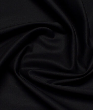 Luthai 1 Ply 70's Supima Cotton Solids Shirting Fabric (Jet Black)