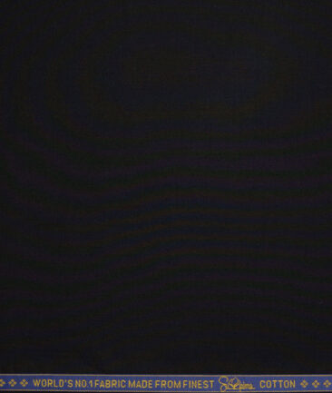 Luthai 1 Ply 70's Supima Cotton Solids Shirting Fabric (Jet Black)