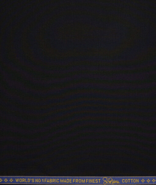 Luthai 1 Ply 70's Supima Cotton Solids Shirting Fabric (Jet Black)