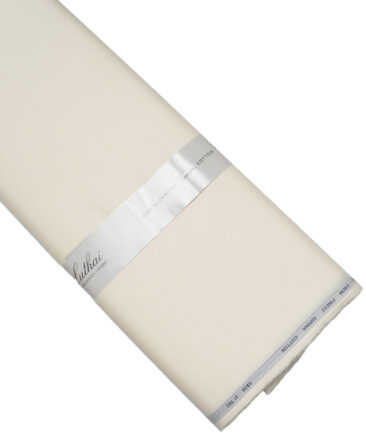 Luthai 1 Ply 70's Supima Cotton Solids Shirting Fabric (Cream)