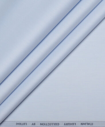 Luthai 1 Ply 70's Supima Cotton Solids Shirting Fabric (Sky Blue)