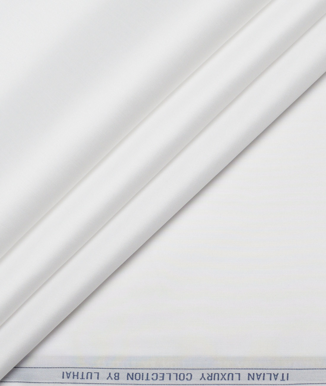 Luthai 1 Ply 70's Supima Cotton Solids Shirting Fabric (White) Luthai 1 Ply 70's Supima Cotton Solids Shirting Fabric (White)