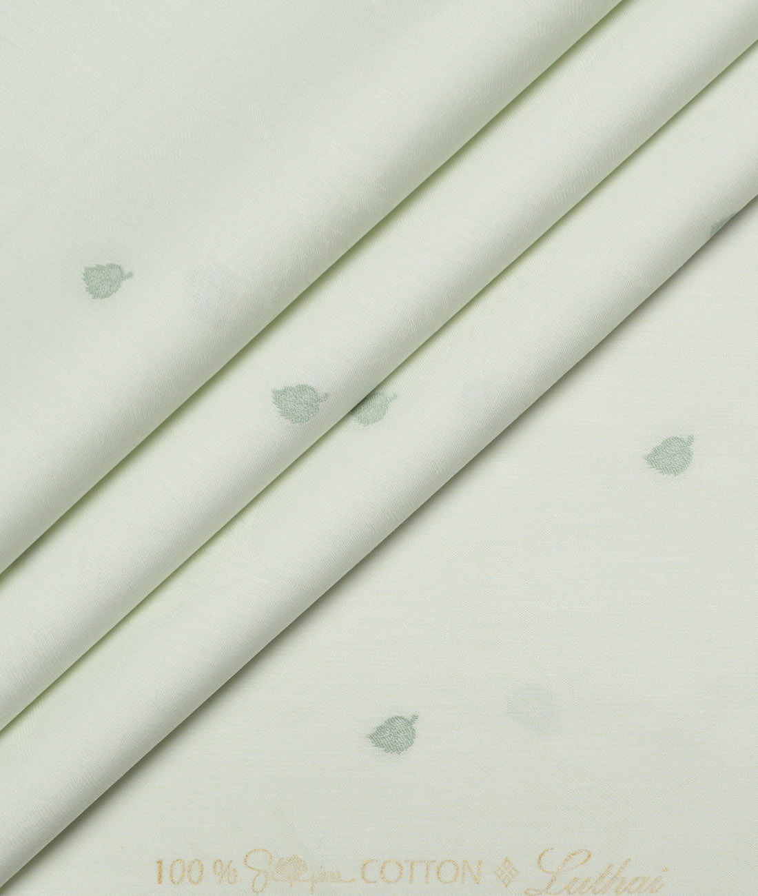 Luthai Supima Cotton Self Design Shirting Fabric (Light Green) Luthai Supima Cotton Self Design Shirting Fabric (Light Green)