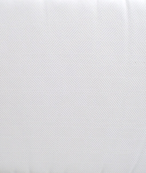 Vercelli Italy 2 Ply 120's Supima Cotton Self Design Shirting Fabric (White)