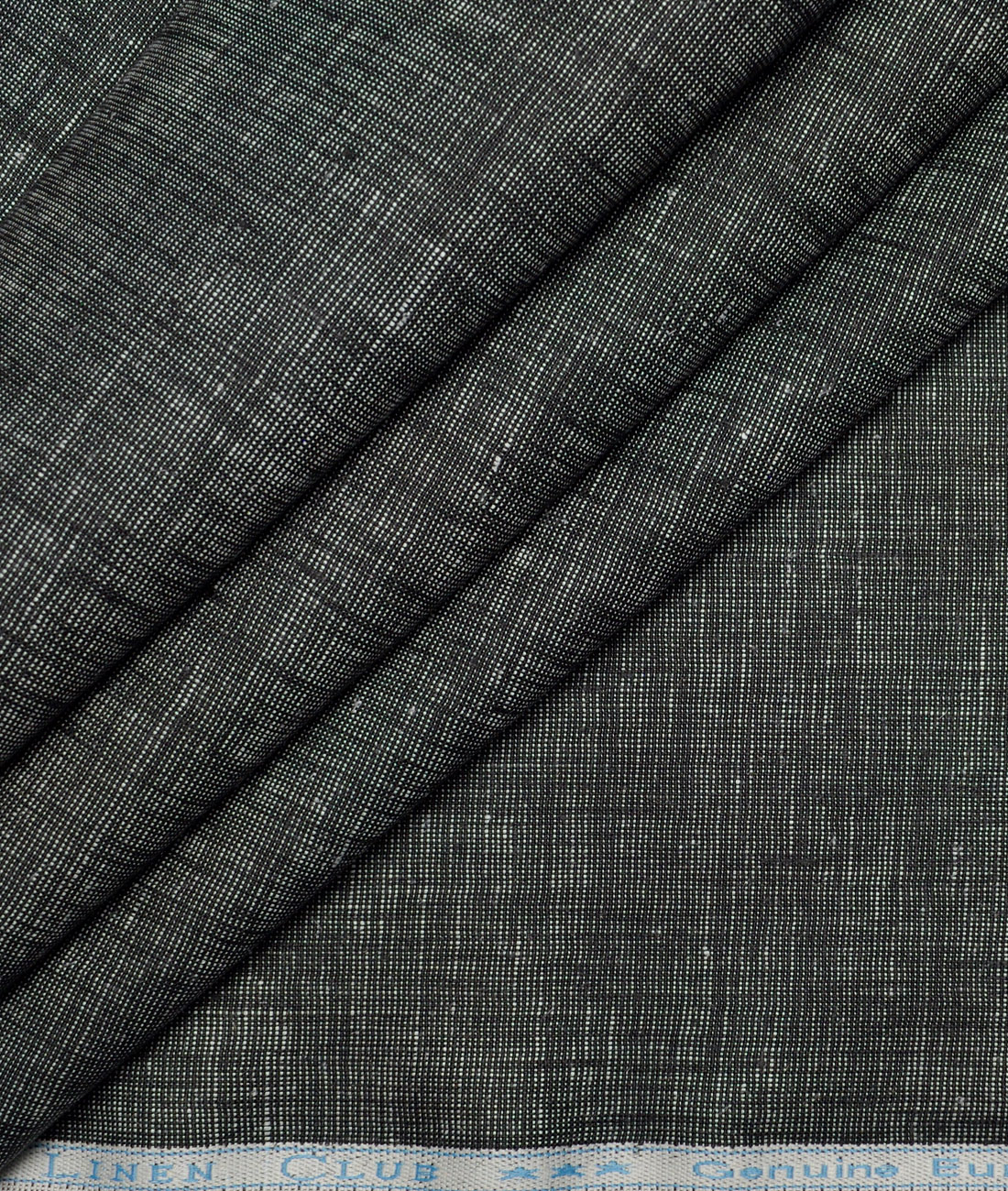 Linen Club 40 LEA Self Design 100% Linen Suiting Fabric (Black) Linen Club 40 LEA Self Design 100% Linen Suiting Fabric (Black)