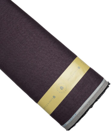 Linen Club 40 LEA Self Design 100% Linen Suiting Fabric (Wine)