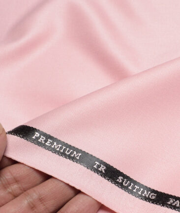 Canetti Italy  Solids Terry Rayon Unstitched Suiting Fabric (Pale Rose Pink)
