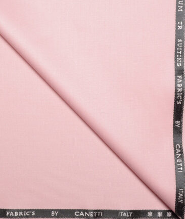 Canetti Italy  Solids Terry Rayon Unstitched Suiting Fabric (Pale Rose Pink)