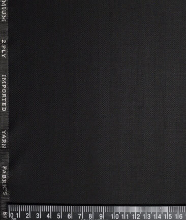 Canetti Italy  Striped Terry Rayon Unstitched Suiting Fabric (Black)