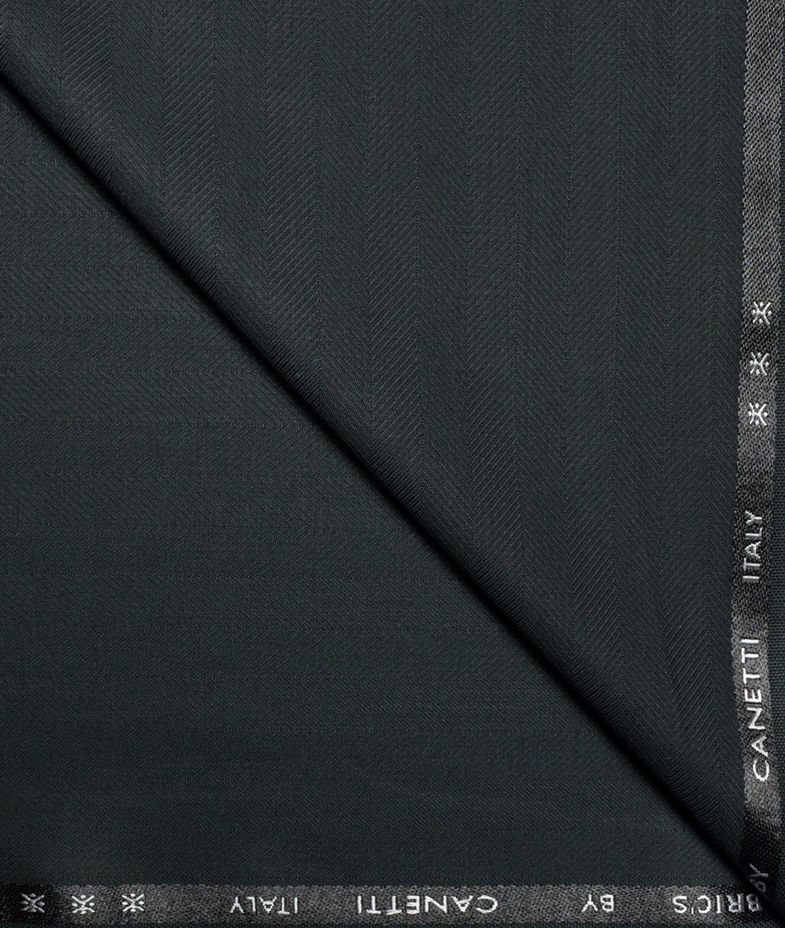 Canetti Italy Striped Terry Rayon Unstitched Suiting Fabric (Dark Sea Green) Canetti Italy Striped Terry Rayon Unstitched Suiting Fabric (Dark Sea Green)