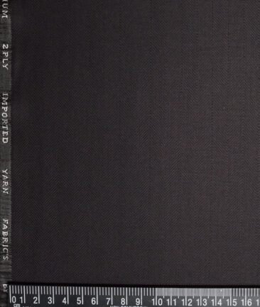 Canetti Italy  Striped Terry Rayon Unstitched Suiting Fabric (Dark Wine)