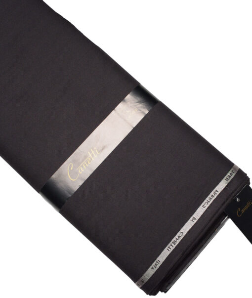Canetti Italy  Striped Terry Rayon Unstitched Suiting Fabric (Dark Wine)