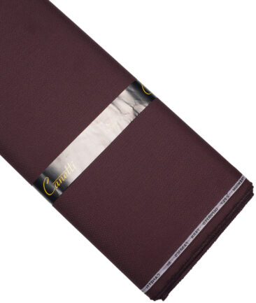 Canetti Italy  Structured Terry Rayon Unstitched Suiting Fabric (Dark Wine)