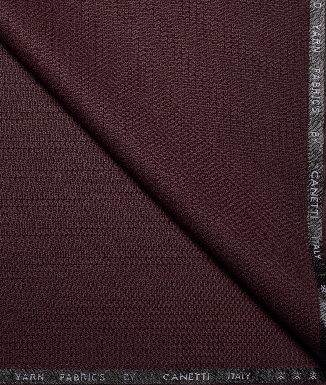 Canetti Italy Structured Terry Rayon Unstitched Suiting Fabric (Dark Wine) Canetti Italy Structured Terry Rayon Unstitched Suiting Fabric (Dark Wine)