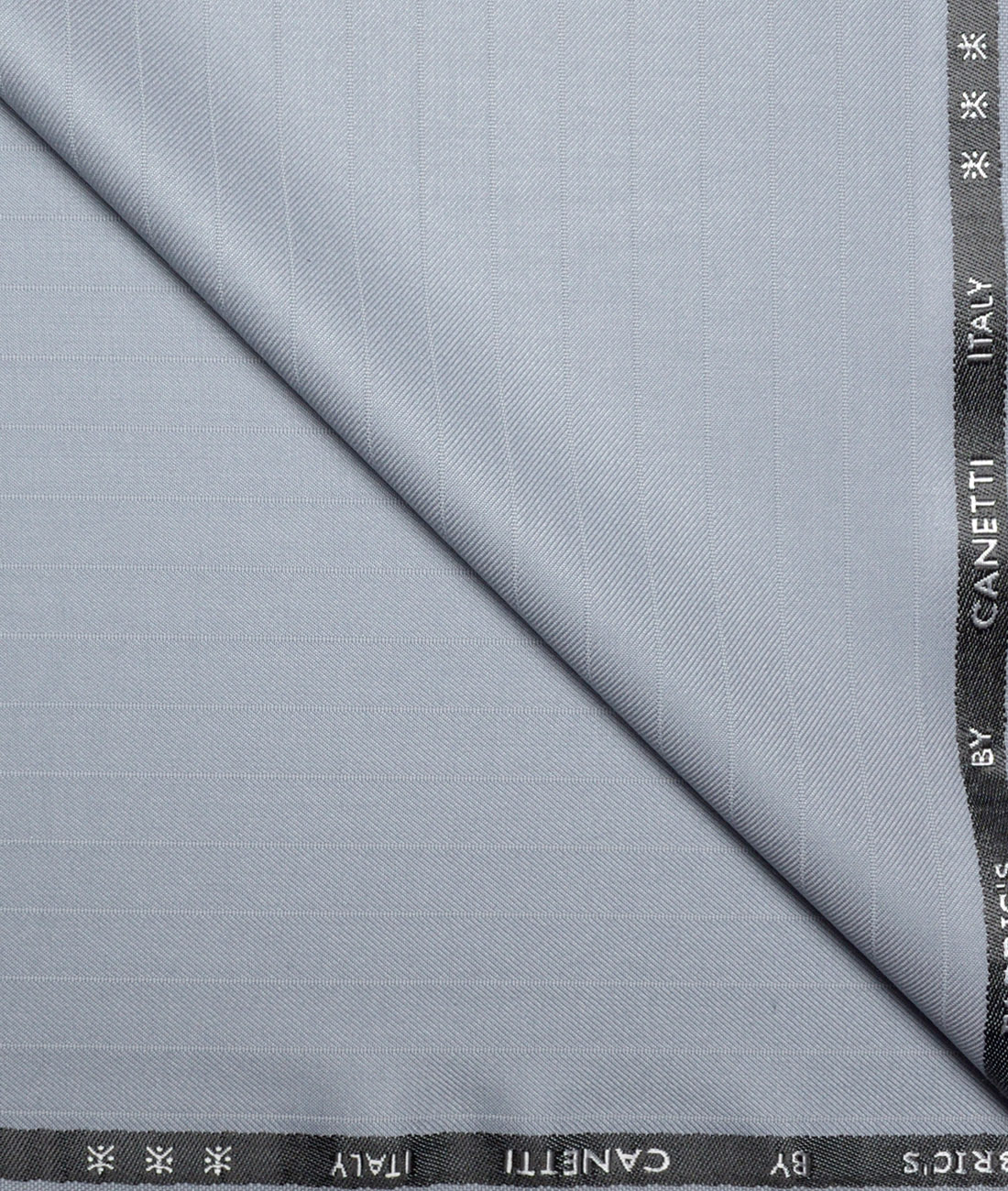 Canetti Italy Striped Terry Rayon Unstitched Suiting Fabric (Light Blue) Canetti Italy Striped Terry Rayon Unstitched Suiting Fabric (Light Blue)