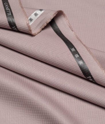 Canetti Italy  Structured Terry Rayon Unstitched Suiting Fabric (Light Mauve)