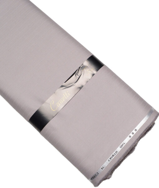 Canetti Italy  Striped Terry Rayon Unstitched Suiting Fabric (Light Purple)