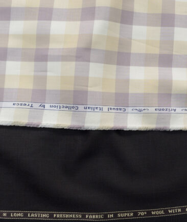 Combo of Raymond Poly Wool Pant & Arvind Giza Cotton Shirt Fabric - Image 2
