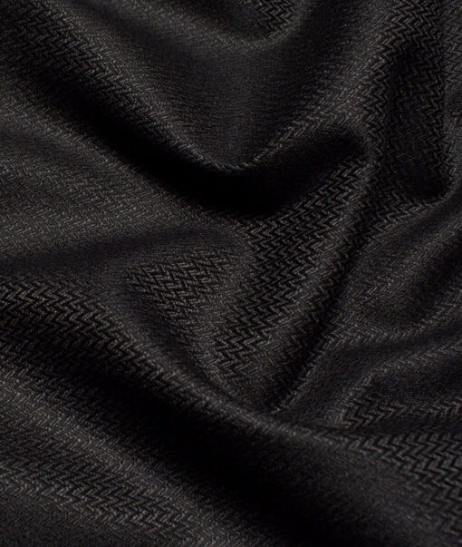 Don & Julio  Structured Terry Rayon Unstitched Suiting Fabric (Blackish Grey)