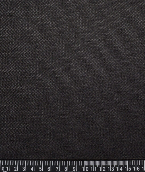 Don & Julio  Structured Terry Rayon Unstitched Suiting Fabric (Blackish Grey)