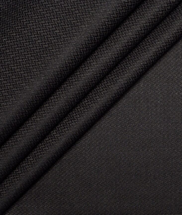 Don & Julio  Structured Terry Rayon Unstitched Suiting Fabric (Blackish Grey)