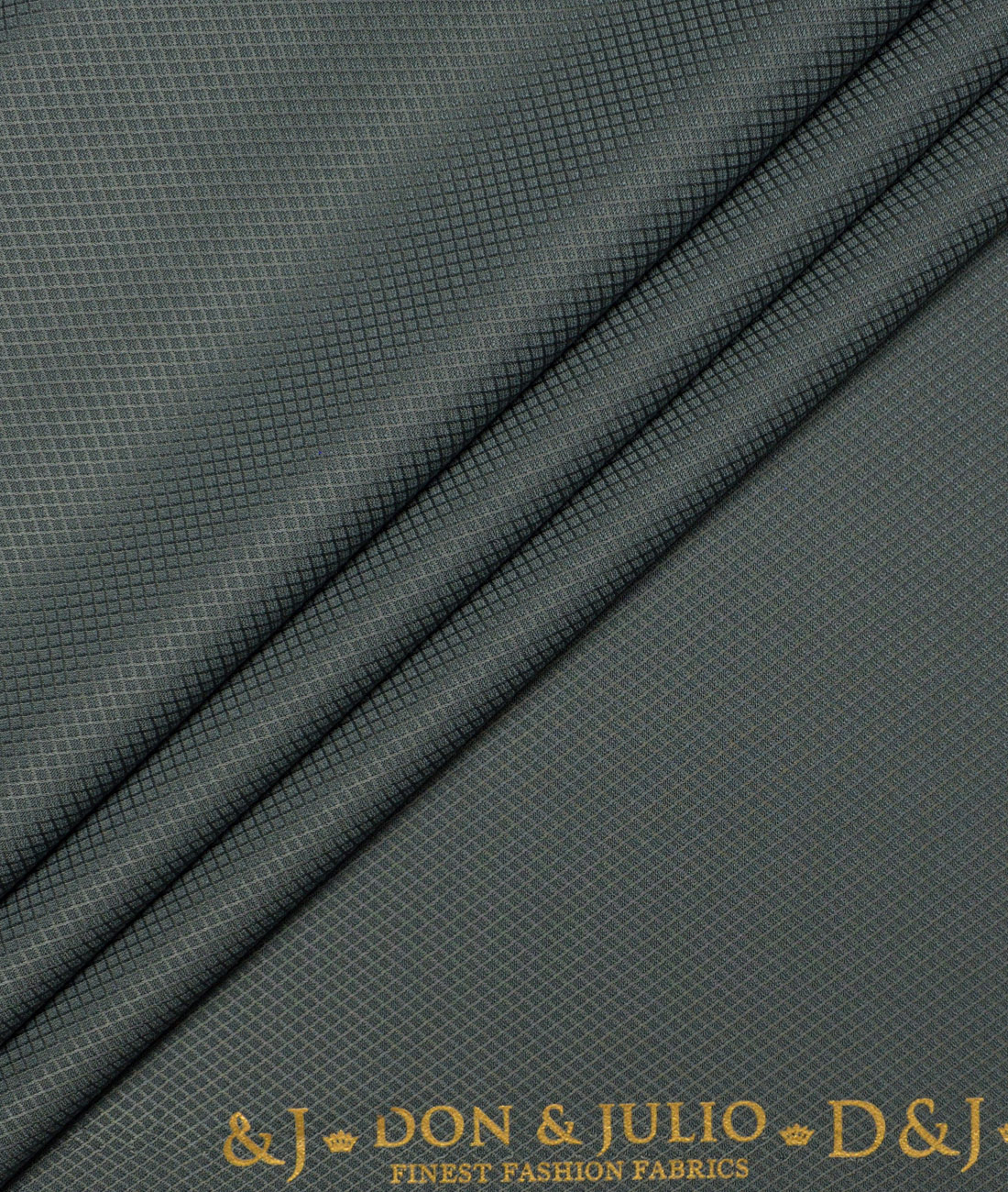Don & Julio Structured Terry Rayon Unstitched Suiting Fabric (Cadet Green) Don & Julio Structured Terry Rayon Unstitched Suiting Fabric (Cadet Green)