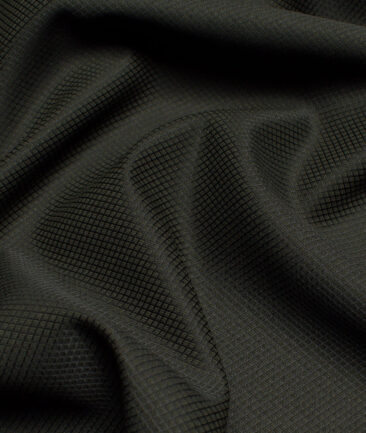 Don & Julio  Structured Terry Rayon Unstitched Suiting Fabric (Lunar Green)
