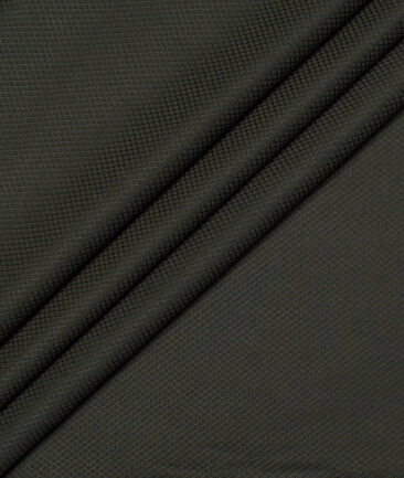 Don & Julio  Structured Terry Rayon Unstitched Suiting Fabric (Lunar Green)