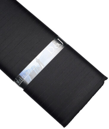 Don & Julio  Striped Terry Rayon Unstitched Suiting Fabric (Black)