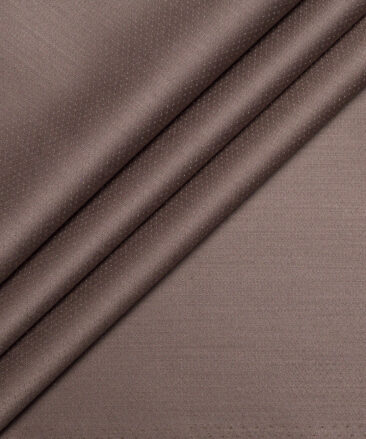 Don & Julio  Stuctured Terry Rayon Unstitched Suiting Fabric (Cinerous Brown)