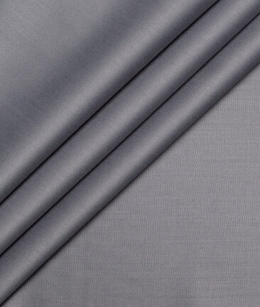 Italian Channel  Solids Terry Rayon Unstitched Suiting Fabric (Medium Grey)