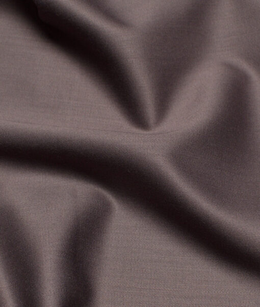 Italian Channel  Solids Terry Rayon Unstitched Suiting Fabric (Pine Cone Brown)
