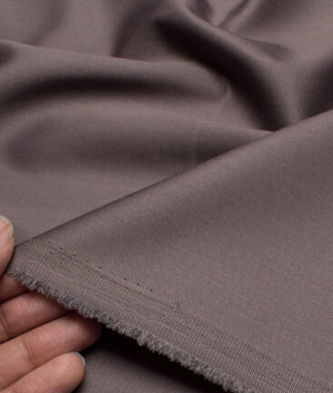 Italian Channel  Solids Terry Rayon Unstitched Suiting Fabric (Pine Cone Brown)