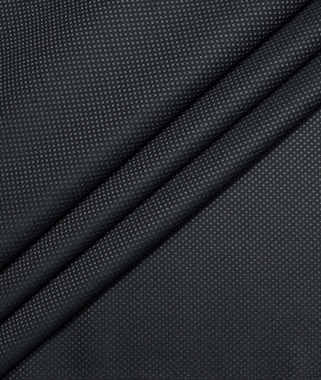 Italian Channel Structured Terry Rayon Unstitched Suiting Fabric (Blackish Grey) Italian Channel Structured Terry Rayon Unstitched Suiting Fabric (Blackish Grey)