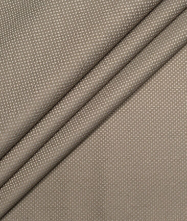 Italian Channel  Structured Terry Rayon Unstitched Suiting Fabric (Light Brown)