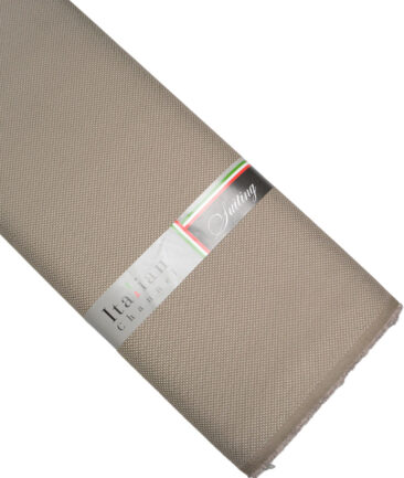 Italian Channel  Structured Terry Rayon Unstitched Suiting Fabric (Light Brown)