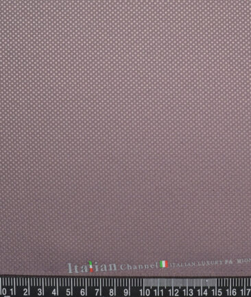 Italian Channel  Structured Terry Rayon Unstitched Suiting Fabric (Mauve)