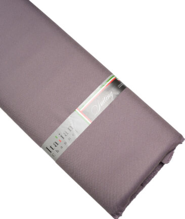 Italian Channel  Structured Terry Rayon Unstitched Suiting Fabric (Mauve)